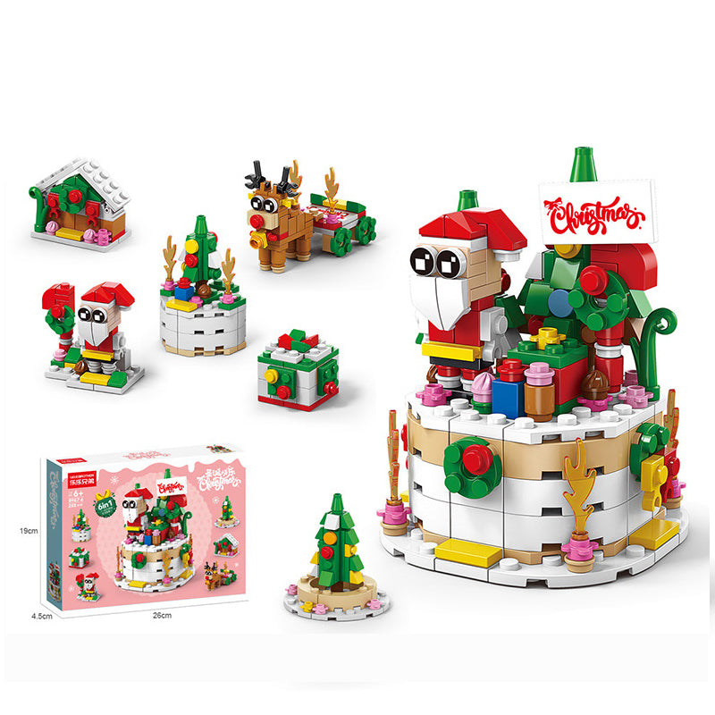 Christmas Building Block Set DIY Assembly Mini Block Set montessori